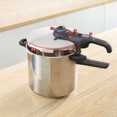 Szybkowar TEFAL Secure Trendy Pressure 8L INDUKCJA zdjęcie 5