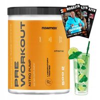 nowmax PRE WORKOUT EXTREME PUMP 500 g WYTRZYMAŁOŚĆ PRZEDTRENINGÓWKA ENERGIA