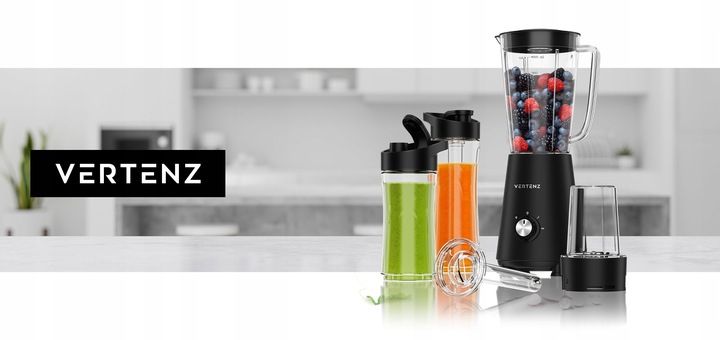 Blender Kielichowy VERTENZ mocny dwa bidony MIKSER 4w1 DO SMOOTHIE zdjęcie 7