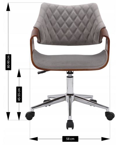 COLT FOTEL BIUROWY OBROTOWY  POPIEL ORZECH na Arena.pl