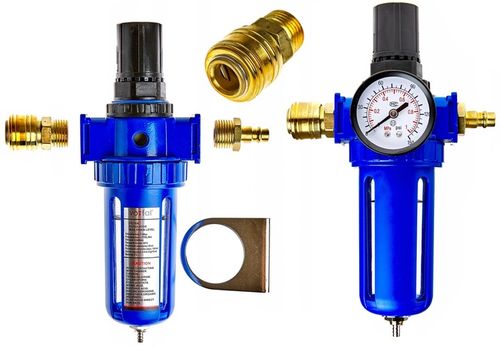 REDUKTOR CIŚNIENIA FILTR POWIETRZA ODWADNIACZ REGULATOR 1/2 10BAR KOMPRESOR na Arena.pl