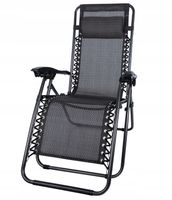 Leżak Ogrodowy Fotel Składany Wygodny Na Taras Balkon Do Ogrodu + Zagłówek