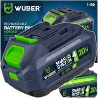 AKUMULATOR BATERIA WUBER SHARE+ SYSTEM LITOWO JONOWY 20 V 4.0 AH WUBER