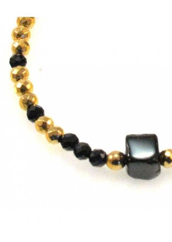 Bransoletka Spinel Hematyt kostka 925 na Arena.pl