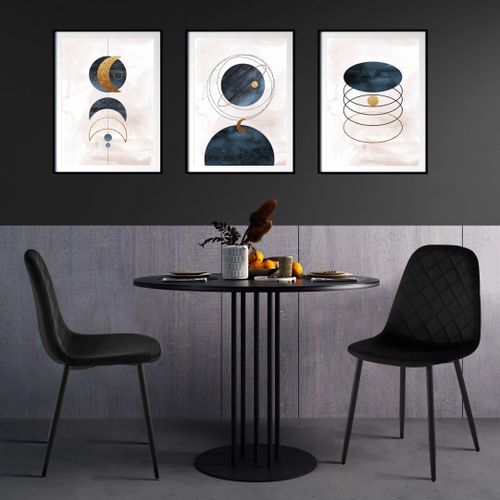 Krzesło welurowe Orlando Velvet czarne na Arena.pl