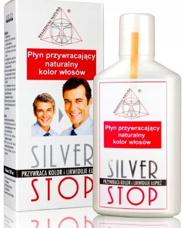 Płyn przywracający naturalny kolor włosów Przeciw siwieniu SILVER STOP 200m zdjęcie 1