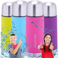 TERMOS DLA DZIECKA DO SZKOŁY Z KUBKIEM STAL NIERDZEWNA 350 ml