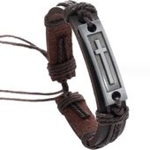 Elegancka bransoletka męska regulowana pleciona ręcznie solidnie wykonana