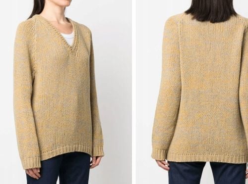 ASPESI virgin wool V-neck jumper 44 na Arena.pl