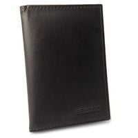 Skórzane etui z systemem RFID - czekoladowy brąz