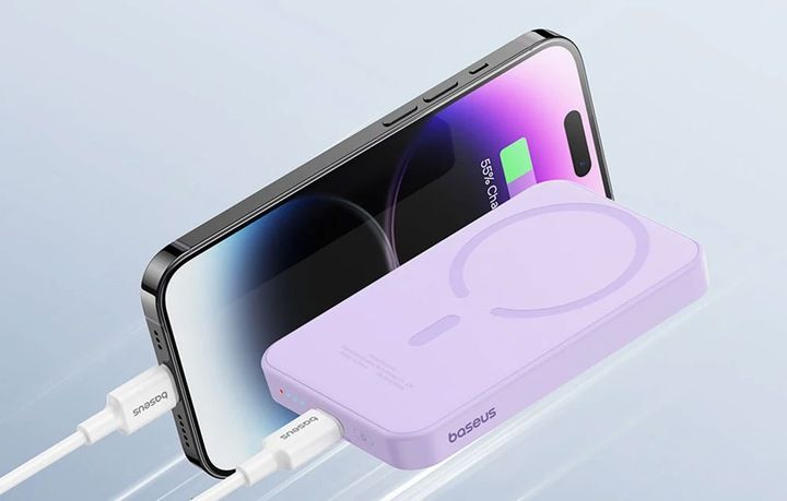 BASEUS POWER BANK BEZPRZEWODOWY INDUKCYJNY 5000mAh 20W USB-C MINI POWERBANK zdjęcie 3