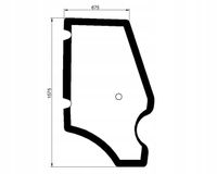 Szyba Drzwi Lewe JCB 3CX 4CX 5CX Project 21