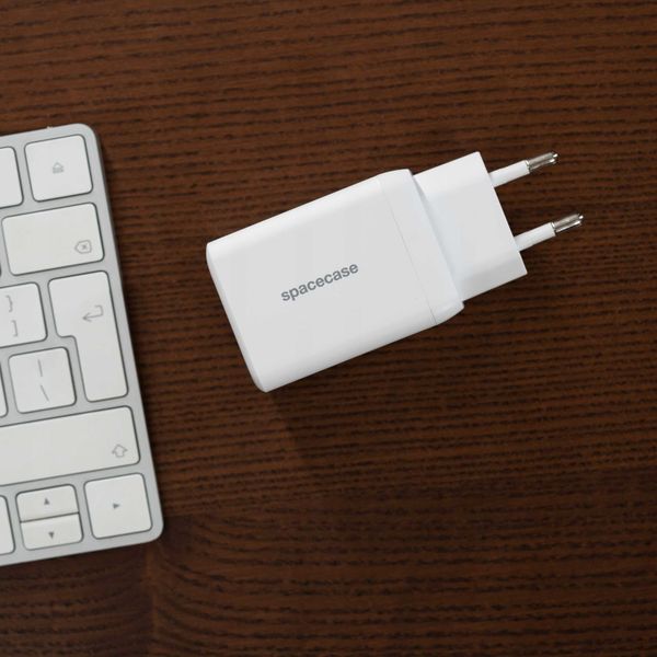 Spacecase Usb Charger 65W Gan Sc009W White zdjęcie 3
