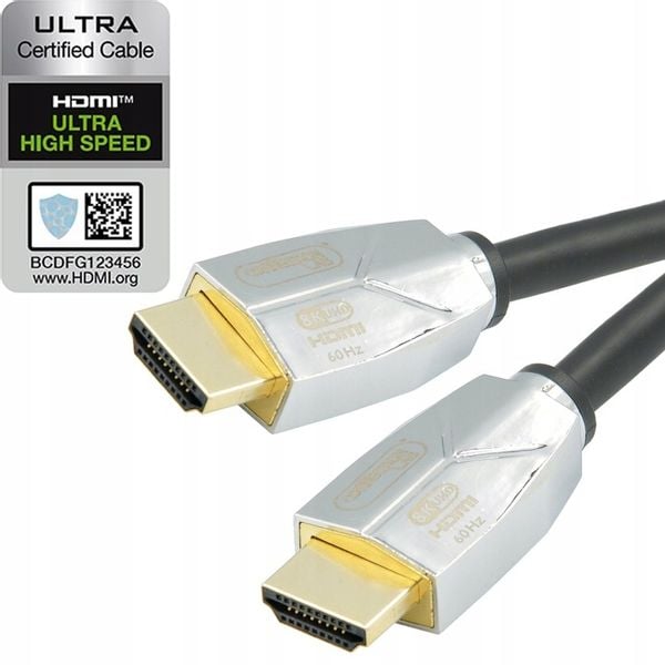 CERTYFIKOWANY KABEL HDMI 2.1 UHD 8K 4K 60/120Hz CONNECTIONLAB UHDC 2m zdjęcie 5