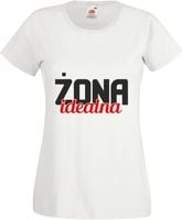 Koszulka PREZENT ŻONA IDEALNA DLA ŻONY IMIĘ DRUK