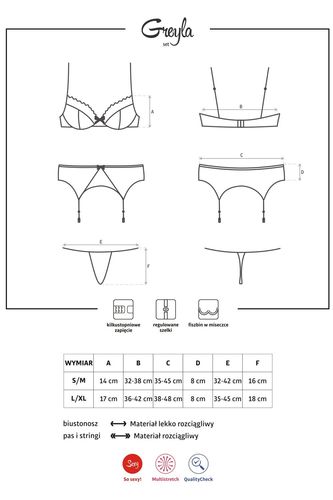 Obsessive Greyla set szary S/M na Arena.pl