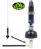 ANTENA CB PRESIDENT IOWA MONTAŻOWA 102CM PIERŚCIENIE INOX