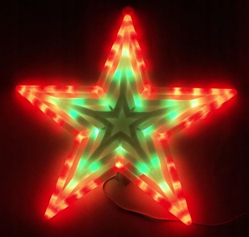 OZDOBA ŚWIĄTECZNA LED GWIAZDA MULTIKOLOR ! na Arena.pl