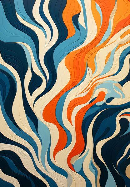 Plakat 68x98cm Oceaniczne Fale zdjęcie 1
