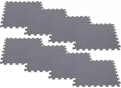 Mata ochronna puzzle pod basen, 8 sztuk 50 x 50 cm, szara na Arena.pl