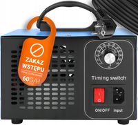 GENERATOR OZONU BEZPIECZNY OZONATOR SKUTECZNY OCZYSZCZACZ POWIETRZA 60 G/H