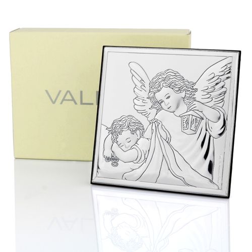 SREBRNY OBRAZEK Anioł Stróż PREZENT na Komunię PAMIĄTKA KOMUNII + GRAWER na Arena.pl