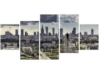 70CM 150CM OBRAZ 5 ELEM WARSZAWSKI PEJZAŻ ŚCIENNY