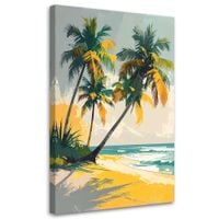 Obraz do salonu sypialni biura spa hotelu, Tropikalna plaża 30x45