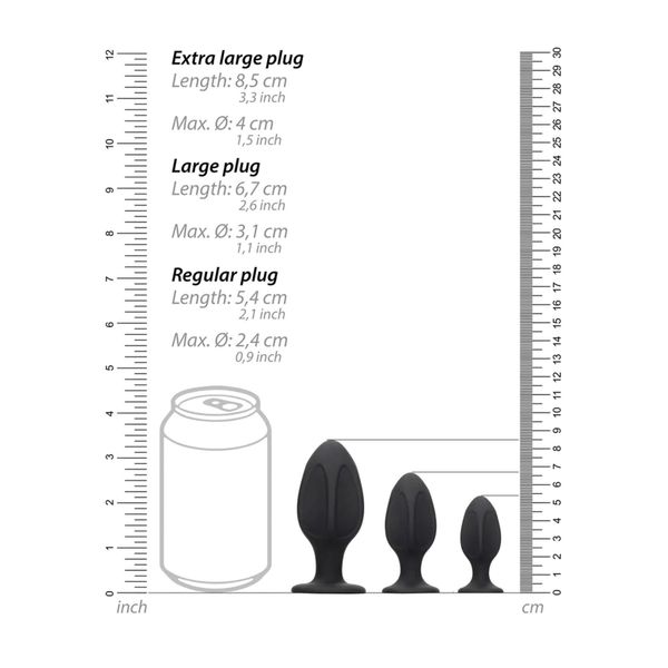 Diamond Shape Butt Plug Set zdjęcie 3