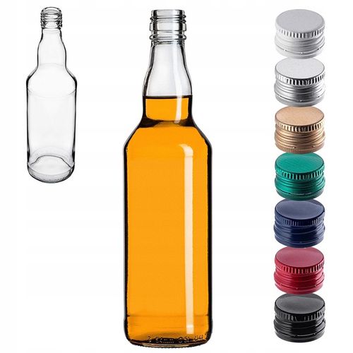 10 SZT BUTELKI MONOPOLOWE 500ML 0,5L Z ZAKRĘTKĄ NA BIMBER WÓDKĘ NALEWKI SOK na Arena.pl