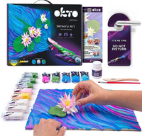 Zestaw Kreatywny Tworzenie Arcydzieła Dłonią Lilie Wodne Piankolina Okto