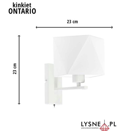 Kinkiet ścienny do salonu ONTARIO na Arena.pl