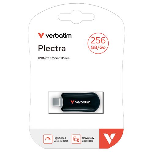 Pendrive Verbatim Plectra USB-C Flash Drive Black 256GB na Arena.pl