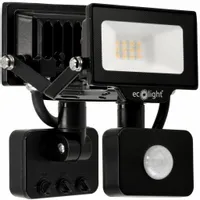 Naświetlacz Halogen LED 10W Z Czujnikiem Ruchu Regulowany 900lm 2W1