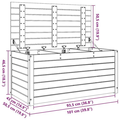 Skrzynia do przechowywania w ogrodzie Woskowy brąz na Arena.pl