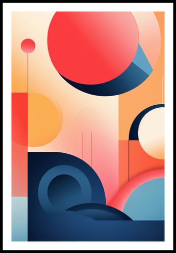 Plakat 61x91,5cm Geometryczne Marzenia na Arena.pl