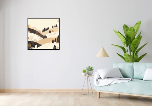 Plakat 70x70cm Jesień w Wzgórzach na Arena.pl
