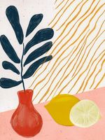 Plakat 60x80cm Wazon Minimalistyczny , Wnętrza Styl Skandynawski, Boho