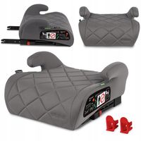 2X Kidwell Fotelik podkładka REMO Gray ISOFIX i-Size 125–150 cm (ok. 7-12 l