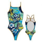 TURBO STRÓJ KOSTIUM SWIMSUIT MUJER PIRATE TRESURE BASEN PŁYWANIE ROZ.S