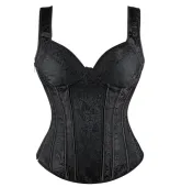 Elegancki gorset wyszczuplający modelujący gotycki zamek stringi 59k