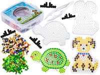 ZESTAW KOLOROWE KORALIKI DO PRASOWANIA W KUFERKU