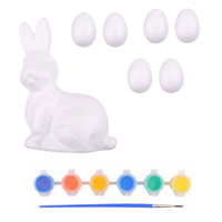 WIELKANOCNY ZESTAW JAJKA STYROPIANOWE 6SZT