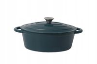 Garnek żeliwny owalny Tierra 30CM 4L morski NOIS