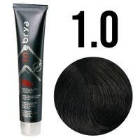 Inebrya farba do włosów, koloryzacja trwała, 100 ml 1/0 czarny