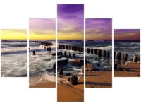 OBRAZ SUNSET PRZEMIJANIE MORZEM