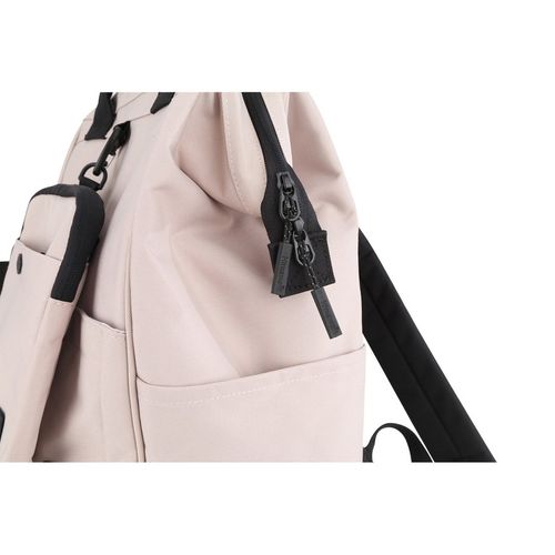 pojemny plecak a4 z saszetką w miętowym kolorze - himawari na Arena.pl