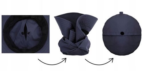 KAPELUSZ Wędkarski z SIATKĄ Wodoodporny Składany Rybacki GRANAT Pako Jeans na Arena.pl