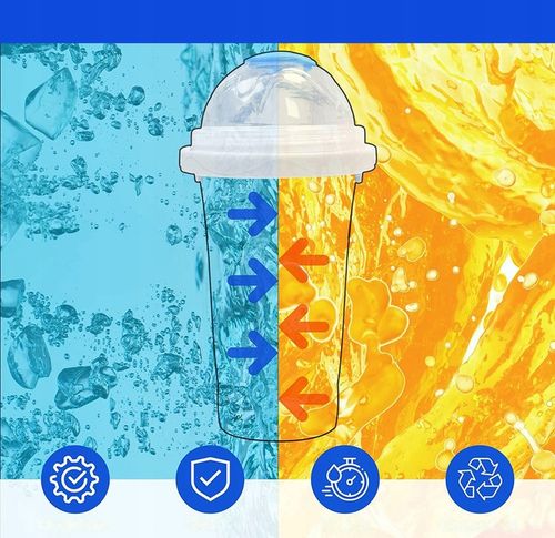 KUBEK DO ROBIENIA LODÓW GRANITY SORBETÓW SLUSHY MROŻONYCH NIEBIESKI na Arena.pl