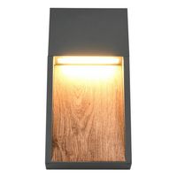 Ścienny kinkiet zewnętrzny Salmon 246960135 LED 13W 3000K IP44 drewniany
